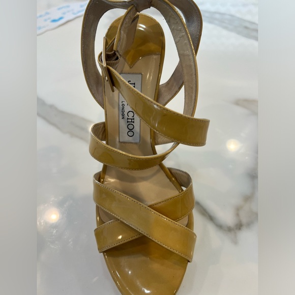 Jimmy Choo Patent Leather Sandals - Picture 5 of 14